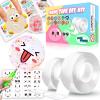 Nano Tape Bubble Kit, Toys for Girls, DIY Craft Kit, Cool Stuff for Girls, Cute Stuff, Cool Things for Kids, Boys,Gift for 4, 5, 6, 7, 8, 9, 10, 11, 12 Years Old Kids, 2PCS (2"&1.2") view 1