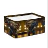 Cute Elephant Baby Large Storage Baskets Bins Funny Music Animal Collapsible Storage Box Laundry Organizer for Closet Shelf Nursery Kids Bedroom 1 Pack 15x11x9.5 view 1