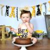 SYESQL Bee 1st Birthday Cone Hat - First Birthday Party Hat, Happy Baby's Day Photo Props ( Banner) view 3