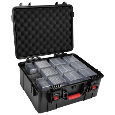 Meetikar Graded Card Storage Box Compatible with 150+ BGS/PSA/FGS/SGC/CGC/HGA/GMA Graded Sports Trading Card, Graded Card Case for Top Loaders