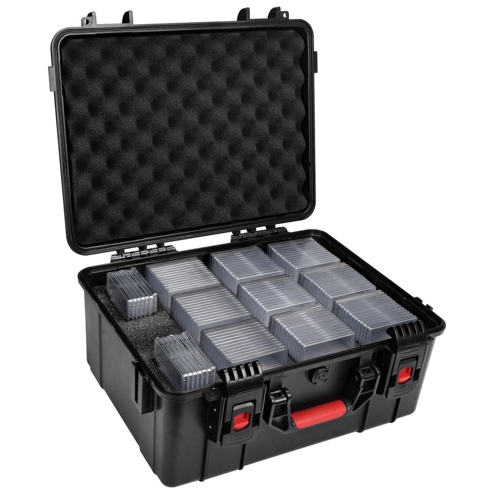 Meetikar Graded Card Storage Box Compatible with 150+ BGS/PSA/FGS/SGC/CGC/HGA/GMA Graded Sports Trading Card, Graded Card Case for Top Loaders