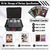 Meetikar Graded Card Storage Box Compatible with 150+ BGS/PSA/FGS/SGC/CGC/HGA/GMA Graded Sports Trading Card, Graded Card Case for Top Loaders view 3