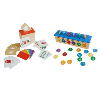 SOLOBO Toys | Emotions Coin Drop and Learn & Drop | Toys for Speech Development, Wooden Toys for Toddlers Feelings, Learn Through Play, Preschool Learning Toys, Recommended by Pediatric Therapists