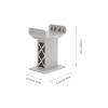 Zerodeko 6Pcs Train Bridge Pier Plastic Railway Track Support Accessories Train Track Risers Train Track High Level Blocks Wooden Train Table Supplies for Kids (Grey) view 2