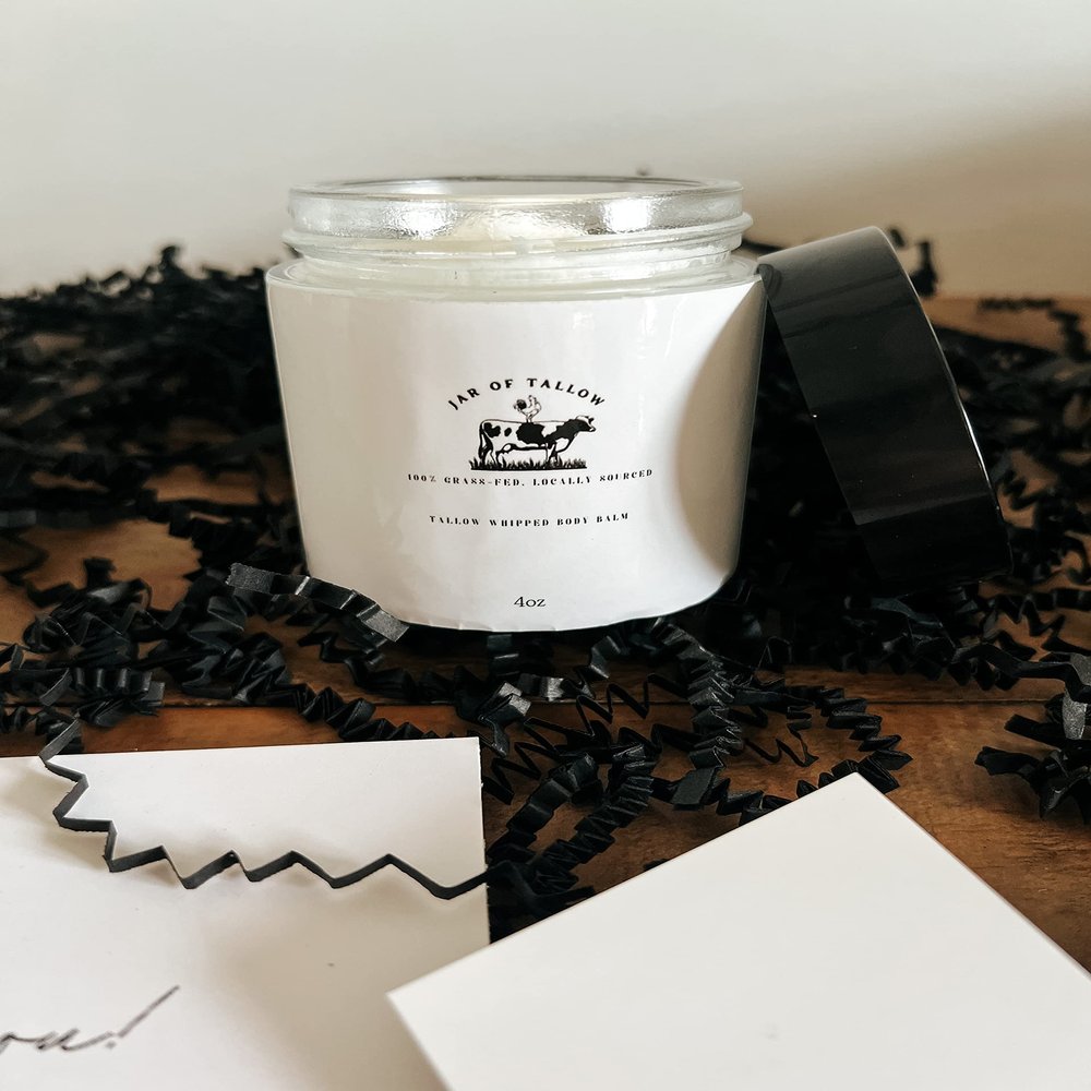 100% Grass-Fed Whipped Tallow Balm (Coconut)