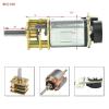 Xuulan Xianglaa-Motor GA12-N20 Micro DC Geared Metal Gear Motor, Small Smart Car 3v6v12v N20 Gear Motor with Encoder view 4