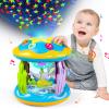 Baby Toys 6 to 12 Months, 4 in 1 Musical Rotating Projector, Tummy Time Light Up Infant Toys For 6-9 12-18 Months, Learning Toy Birthday Gifts for Baby Toddlers 1 2 3 Years old Boys & Girls view 1