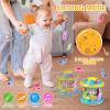 Baby Toys 6 to 12 Months, 4 in 1 Musical Rotating Projector, Tummy Time Light Up Infant Toys For 6-9 12-18 Months, Learning Toy Birthday Gifts for Baby Toddlers 1 2 3 Years old Boys & Girls view 3