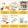 Cash Register Playset for Kids - 48PCS Pretend Play Money, Calculator, Scanner, Credit Card and Play Food for Boys and Girls Ages 3+ (668-125) view 4