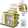 Cash Register Playset for Kids - 48PCS Pretend Play Money, Calculator, Scanner, Credit Card and Play Food for Boys and Girls Ages 3+ (668-124) view 1