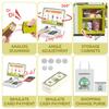 Cash Register Playset for Kids - 48PCS Pretend Play Money, Calculator, Scanner, Credit Card and Play Food for Boys and Girls Ages 3+ (668-124) view 4