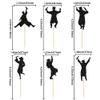 Gyufise 24Pcs 2026 Graduation Cupcake Toppers Black Glitter Class of 2026 Boys Girls Graduation Cap Cupcake Picks for 2026 Grad Theme Party Cake Decorations Supplies view 2