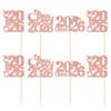 30 Pack 2026 Graduation Cap Cupcake Toppers Class of 2026 Cupcake Picks University Graduation Cake Decorations for 2026 Graduation Theme Party Supplies Rose Gold view 3