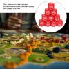 Dice Set, 10PCS 0.79 X 0.79 X 0.79in 6 Sided Educational Finger Guessing Dice Set Bright Color for Party (Red) view 3