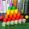 Wooden Cubes, 100Pcs Wooden Blocks, Educational Game Cubes, for Weddings, Children's Parties Decoration view 4