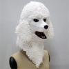 Yesness Realistic Furry Animal Mask,Plush Dog Mask with Moving Jaw,Mouth Moveable Dog Mask for Halloween Party Costume (Poodle) view 3