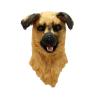 Yesness Realistic Furry Animal Mask,Plush Dog Mask with Moving Jaw,Mouth Moveable Dog Mask for Halloween Party Costume (Shepherd Dog) view 1