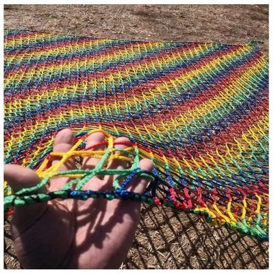 Tree House net Playground Climbing Cargo Net Rope Bridge Net Double Layers for Tree House, Monkey Bar Tree House Playground net Heavy Duty Backyard Net (Size : 4.5X4.5m)