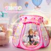 Princess Castle Girls Play Tent with Rug Pop Up Play Tent for Toddlers Kids DISHIO Playhouse Toys for 1 Year Old Birthday Gift Fairy for Girls with Lights Indoor Outdoor Kids with Mat view 2
