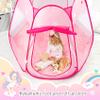 Princess Castle Girls Play Tent with Rug Pop Up Play Tent for Toddlers Kids DISHIO Playhouse Toys for 1 Year Old Birthday Gift Fairy for Girls with Lights Indoor Outdoor Kids with Mat view 4
