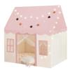 Large Kids Tent with mat, Star Lights, Tissue Garland, Play Tent Indoor & Outdoor, Kids Play Tent for Girl & Boy Aged 3+, Kids Tent for Toddler, 52" x35" x 52" Play House with Windows, Washable, Pink view 1