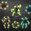 8Pcs Fidget Spinners Glow in The Dark, Fingertip Gyro DIY Deformable Robot Funny Sensory Fidget Toys Decompression Spinner Birthday Gifts Classroom Prizes Party Favors for Kids Adults view 1