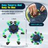 8Pcs Fidget Spinners Glow in The Dark, Fingertip Gyro DIY Deformable Robot Funny Sensory Fidget Toys Decompression Spinner Birthday Gifts Classroom Prizes Party Favors for Kids Adults view 3