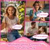 BATURU Kids Walkie Talkies, 2-Pack Pink Gift for Girls Age 4-8, Long Range, Easy-to-Use Toys for Birthday, Outdoor Play, Camping, Pretend Adventure view 4