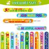 Frienda 60 Pcs Religious Gifts Christian Slap Bracelets with Badges Christian Gifts for Kids Jesus Love You Wristbands Bracelets for Vbs Sunday School Supplies Birthday Party Favors(God) view 2