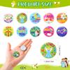 Frienda 60 Pcs Religious Gifts Christian Slap Bracelets with Badges Christian Gifts for Kids Jesus Love You Wristbands Bracelets for Vbs Sunday School Supplies Birthday Party Favors(God) view 3