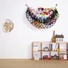 YKBU Large Stuffed Animal Net or Hammock Macrame Toy Display Plush Toy Holder Wall Hanging Net for Stuffed Animal Storage_Black view 2
