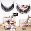 YKBU Large Stuffed Animal Net or Hammock Macrame Toy Display Plush Toy Holder Wall Hanging Net for Stuffed Animal Storage_Black view 3