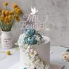 1 Pack Spanish Mi Bautizo Cake Topper Glitter Cross First Holy Communion Baptism Cake Pick Religious God Bless Baptism Cake Decoration for Baby Shower Birthday Party Supplies Silver view 4