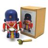 Charmgle Retro Tin Toy Gonging & Drumming Robot Adult Collection Walking Adorable Toy Spring Wind-Up Toy Home Decorations Playthings view 1