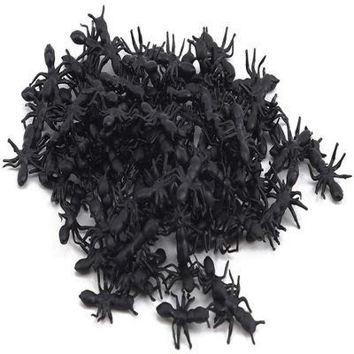 100 pcs Fake Black Ant Realistic Imitation for Halloween Prank Props Simple and Sophisticated Design