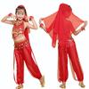 AINIFU Girs Belly Dance sarees Halloween Outfit for Kids Genie Princess Dress for Indian Dance view 2