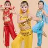 AINIFU Girs Belly Dance sarees Halloween Outfit for Kids Genie Princess Dress for Indian Dance view 4