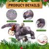 Lenwen 5 Pieces Komodo Dragon Plush Toy Set 26 Inch Monitor Lizard Stuffed Animal with 4 Plush Baby Lizards, Stuffed Komodo Dragon Plush Giant Lizard for Boy Girl Birthday Gift Pet Party Favor view 3