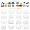 Lenwen 16 Set Animal Coloring Mask with 24 Pcs Watercolor Pen Jungle Paper Arts Craft Kids Color Your Own Paper Masks Safari Zoo Animal DIY Crafts for Kid Cosplay Masquerade School Classroom Supplies view 2