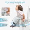 Blissful Diary 20 Pcs Toilet Seat Covers Disposable for Toddlers & Adults, Extra Large Waterproof, Portable Package for Travel, Kids Potty Training view 3