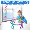 Giraffe Sensory Pop Tubes, 4 Pack Telescopic Suction Cup Giraffe Toy, Toddler Autism Fidget Travel Toys, Gifts for Kids Baby Age 3 4 5 6 7 8 9 Year Old Boys Girls view 3