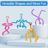 Giraffe Sensory Pop Tubes, 4 Pack Telescopic Suction Cup Giraffe Toy, Toddler Autism Fidget Travel Toys, Gifts for Kids Baby Age 3 4 5 6 7 8 9 Year Old Boys Girls view 4