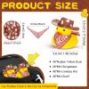 24 Sets Cowboy Rubber Duck with Cute Cow Print Hat and Scarf Mini Rubber Duckies Farm Theme Party Supplies Bathtub Toys Western Theme Party Decoration(Cute Style) view 2