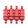 Maxmoral 4PCS RC Aluminum Nitro Fuel Filter Compatible with 1/8 1/10 Nitro Car Buggy Truck, Red view 1