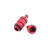 Maxmoral 4PCS RC Aluminum Nitro Fuel Filter Compatible with 1/8 1/10 Nitro Car Buggy Truck, Red view 2