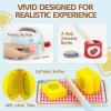 Airlab Play Kitchen Accessories Toddlers 1-3 Wooden Pop-up Toaster Toy Play Food Kids Age 1 2 3, Bread, Butter, Poached Egg Cutting Pretend Toys for 2-4 Year Old Toddlers Boys Girls view 3