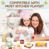 Airlab Play Kitchen Accessories Toddlers 1-3 Wooden Pop-up Toaster Toy Play Food Kids Age 1 2 3, Bread, Butter, Poached Egg Cutting Pretend Toys for 2-4 Year Old Toddlers Boys Girls view 4