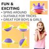Tippy Tops Spinning Toys for Kids - 50pcs Easter Egg Fillers and Party Favors - Flip Upside Down Plastic Tops Bulk Gifts view 2