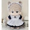 niannyyhouse 40cm Plushie Doll Clothes Maid Suit Headwear Apron Dress Doll Accessories Dress Up (Blue) view 3