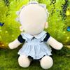 niannyyhouse 40cm Plushie Doll Clothes Maid Suit Headwear Apron Dress Doll Accessories Dress Up (Blue) view 4